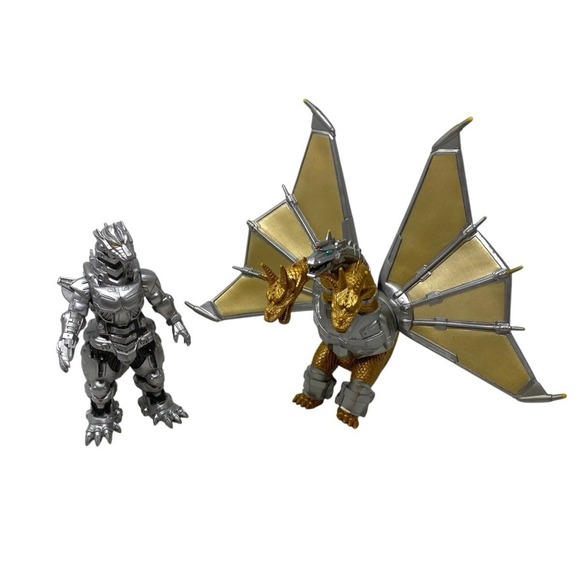 Bandai Other - Trendmasters Godzilla Figures Lot Mechagodzill Mecha-King Ghidorah Toho Bandai